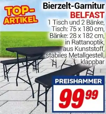 CENTERSHOP Bierzelt-Garnitur BELFAST Angebot