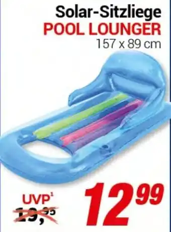 CENTERSHOP Solar-Sitzliege POOL LOUNGER 157 x 89 cm Angebot