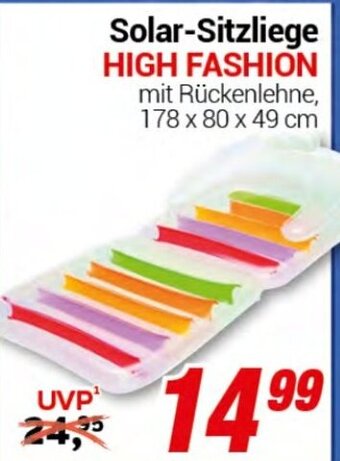 CENTERSHOP Solar-Sitzliege HIGH FASHION Angebot