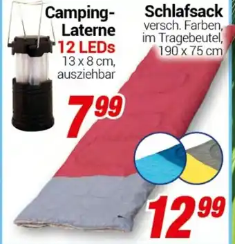 CENTERSHOP Schlafsack 190 x 75 cm Angebot