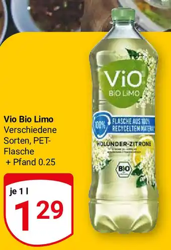 Globus Vio Bio Limo Verschiedene Sorten, 1L Angebot