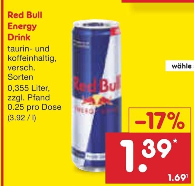 Red Bull Angebot Netto