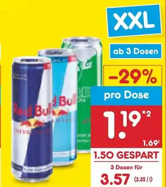 Netto Marken-Discount Red Bull Energy Drink 3*355ml Angebot