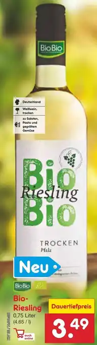 Netto Marken-Discount BioBio Bio Riesling Angebot