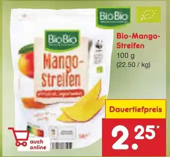 Netto Marken-Discount BioBio Mango-Streifen 100g Angebot