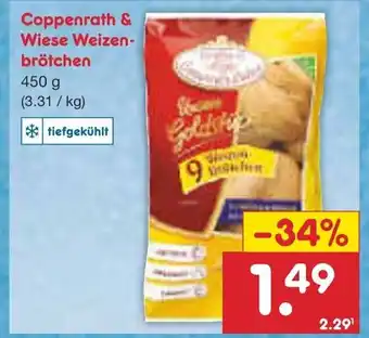 Netto Marken-Discount Coppenrath & Wiese Weizenbrötchen Angebot