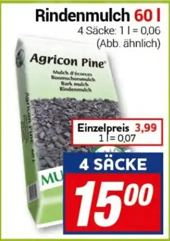 CENTERSHOP Rindenmulch 60l 4 SÄCKE Angebot