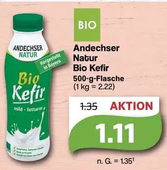 Famila Nord West Andechser Natur Bio Kefir 500-g-Flasche Angebot