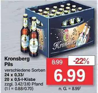 Famila Nord West Kronsberg Pils 24 x 0,33/20 x 0,5 Kiste Angebot