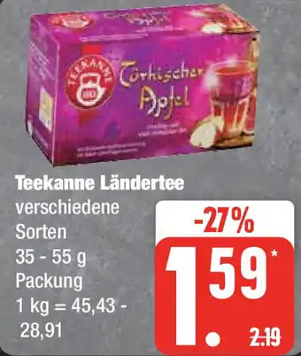 Edeka Teekanne Ländertee 35-55 g Angebot