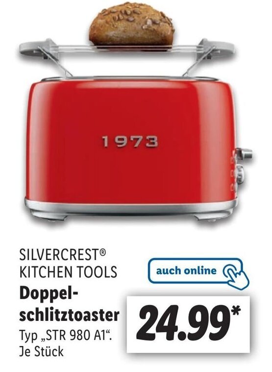 SILVERCRESTⓇ KITCHEN TOOLS Doppelschlitztoaster Angebot bei Lidl