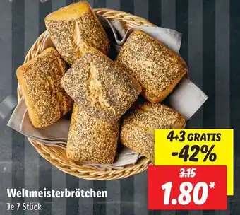 Lidl Weltmeisterbrötchen 7 Stück Angebot