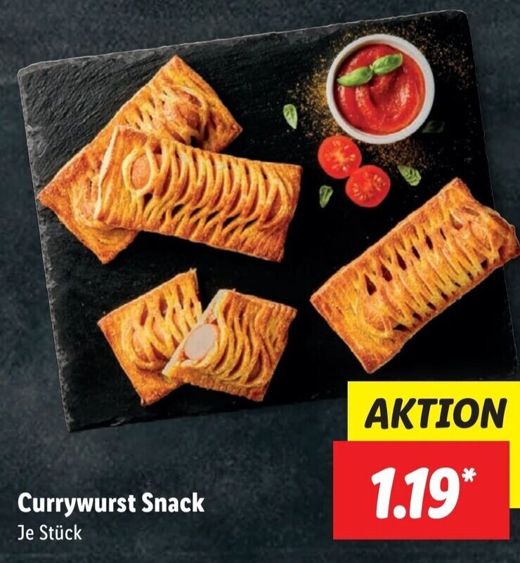 Currywurst Snack Angebot bei Lidl