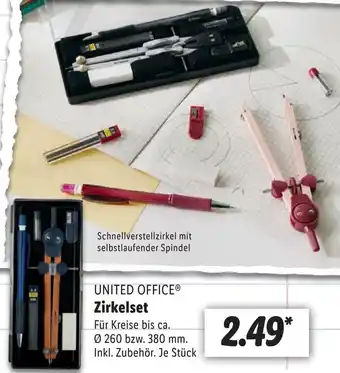 Lidl UNITED OFFICEⓇ Zirkelset Angebot