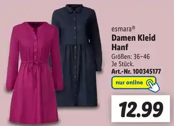 Lidl esmaraⓇ Damen Kleid Hanf Angebot