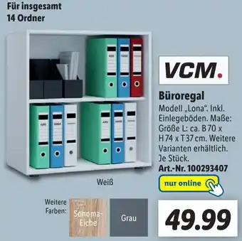 Lidl VCM Büroregal Angebot