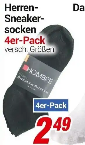 CENTERSHOP Herren Sneaker Socken 4er pack Angebot