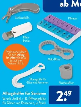 Aldi Süd Alltagshelfer für Senioren Angebot