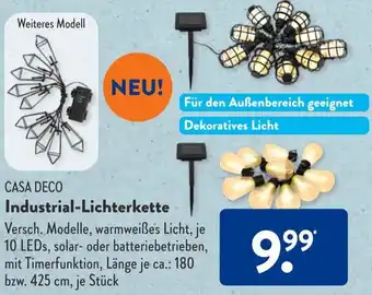 Aldi Süd CASA DECO Industrial-Lichterkette Angebot