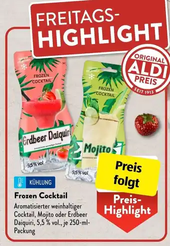 Aldi Süd Frozen Cocktail 250 ml Packung Angebot