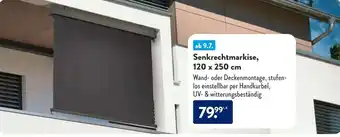 Aldi Süd Senkrechtmarkise, 120 x 250 cm Angebot