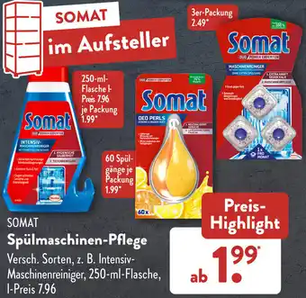 Aldi Süd SOMAT Spülmaschinen-Pflege 250 ml Flasche Angebot