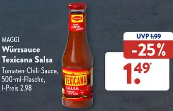 Aldi Süd MAGGI Würzsauce Texicana Salsa 500-ml-Flasche Angebot