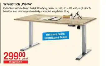 V Baumarkt Schreibtisch „pronto” Angebot