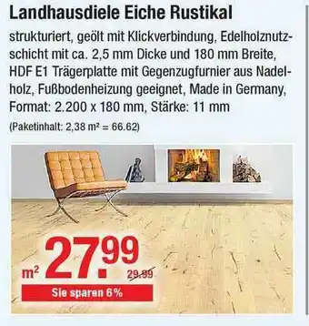 V Baumarkt Landhausdiele Eiche Rustikal Angebot