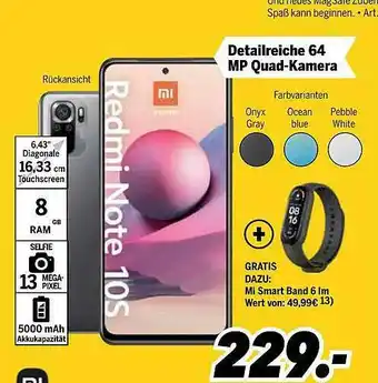 MEDIMAX Xiaomi Redmi Note 10s Angebot