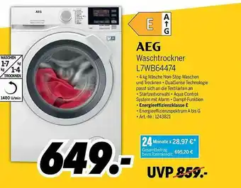 MEDIMAX Aeg Waschtrockner L7wb64474 Angebot