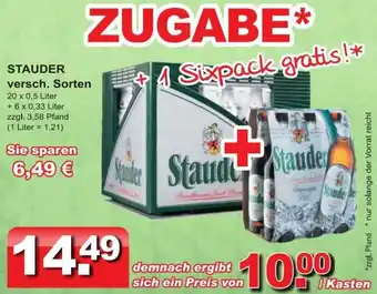 Getränkeparadies Gefromm STAUDER 20 x 0,5 Liter Angebot