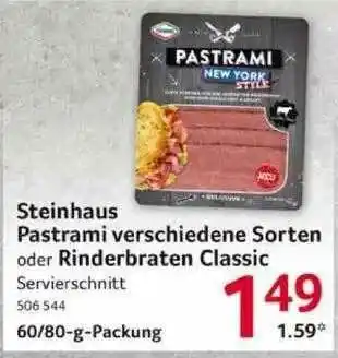 Selgros Steinhaus Pastrami Verschiedene Sorten Oder Rinderbraten Classic Angebot