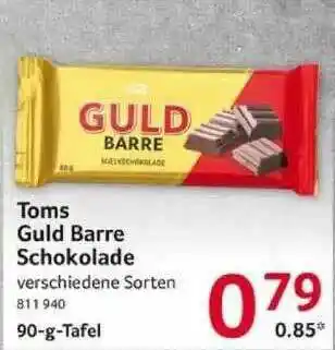 Selgros Toms Guld Barre Schokolade Angebot