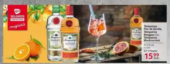 Selgros Tanqueray Flor De Sevilla, Tanqueray Rangpur Oder Tanqueray Blackcurrant Angebot