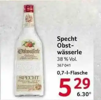 Selgros Specht Obstwässerle Angebot