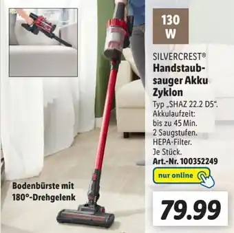 Lidl SILVERCRESTⓇ Handstaubsauger Akku Zyklon Angebot