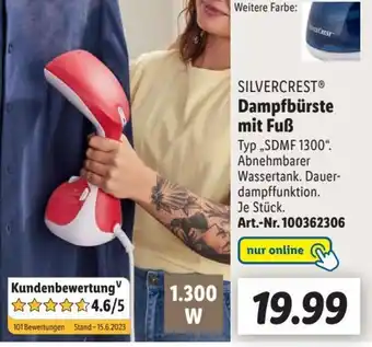 Lidl SILVERCRESTⓇ Dampfbürste mit Fuß Angebot