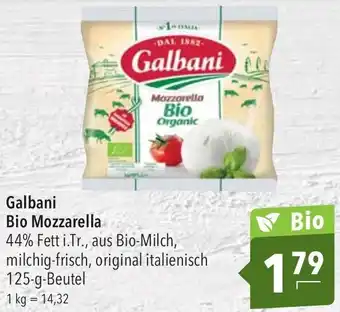 CITTI Markt Galbani Bio Mozzarella 125 g Beutel Angebot