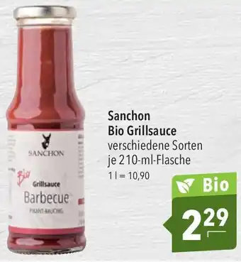 CITTI Markt Sanchon Bio Grillsauce 210-ml-Flasche Angebot