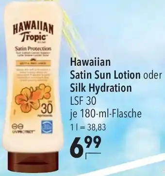 CITTI Markt Hawaiian Satin Sun Lotion oder Silk Hydration LSF 30, 180-ml-Flasche Angebot