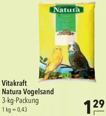 CITTI Markt Vitakraft Natura Vogelsand 3-kg-Packung Angebot