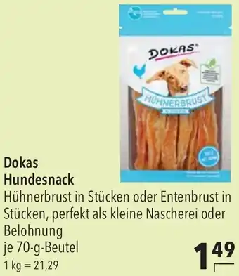 CITTI Markt Dokas Hundesnack 70-g-Beutel Angebot