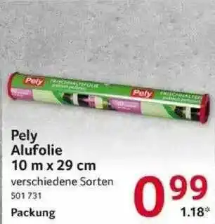 Selgros Pely Alufolie 10 M X 29 Cm Angebot