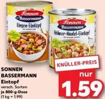 Kaufland SONNEN BASSERMANN Eintopf 800-g-Dose Angebot