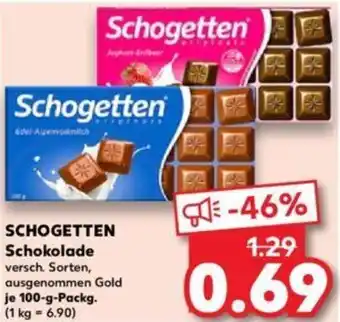 Kaufland SCHOGETTEN Schokolade 100-g-Packg. Angebot