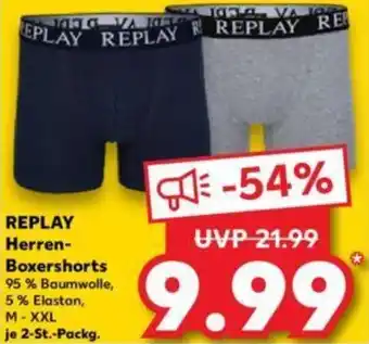 Kaufland REPLAY Herren-Boxershorts 2-St.-Packg. Angebot