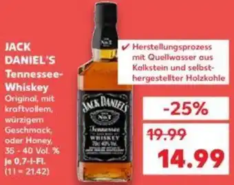 Kaufland JACK DANIEL'S Tennessee-Whiskey 0,7 L-Fl. Angebot