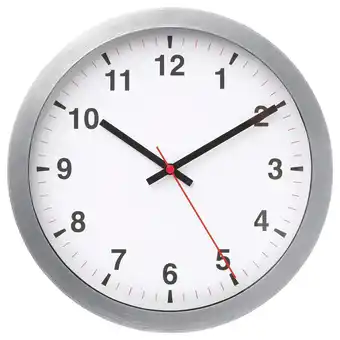 IKEA Tjalla wanduhr niederspannung/silberfarben Angebot