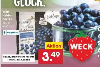 Netto Marken-Discount Lieblings Wild-Heidelbeeren 500g Angebot